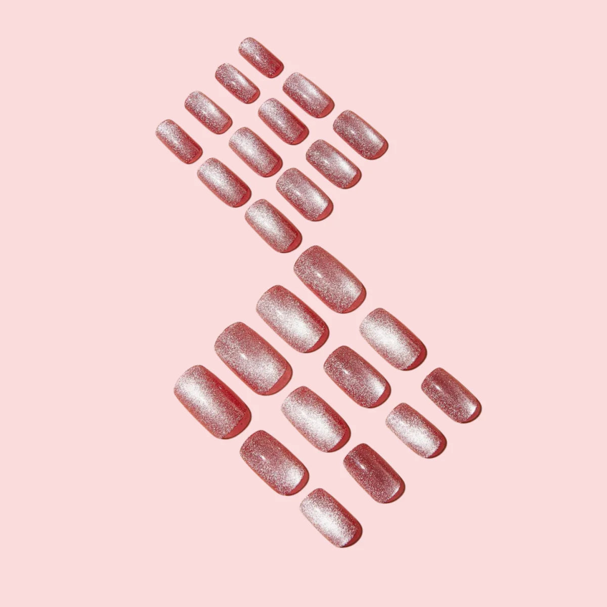 Nail Extensions Glitter Finish Long-Lasting & Damage-Free