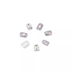 Nail Extensions Glossy Rhinestones Glue On