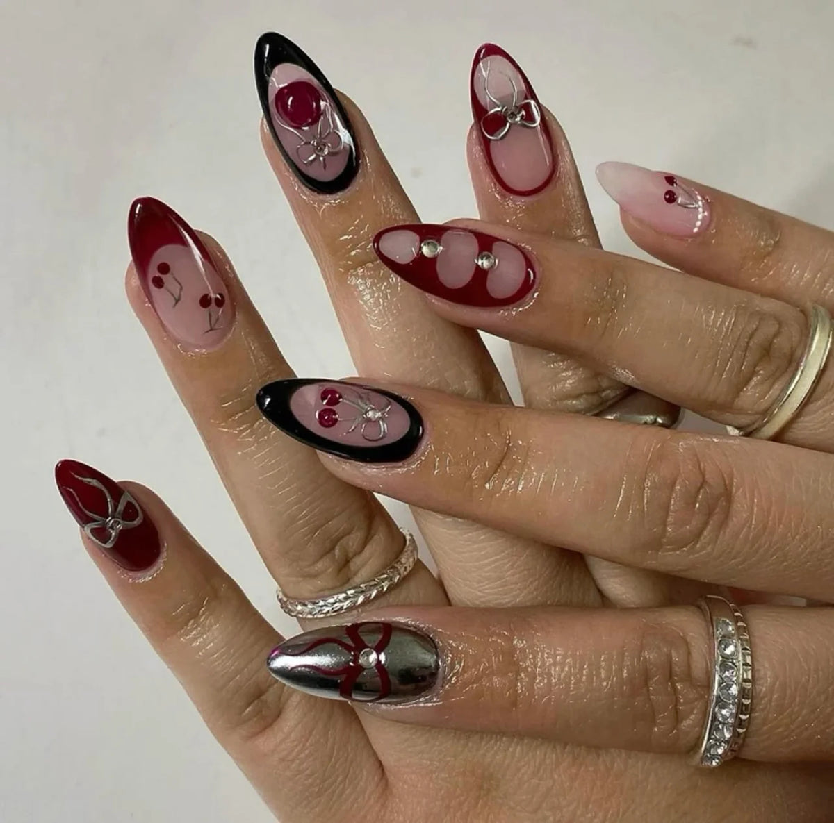 Nail Extensions Handcrafted 3D Easy Application Long-Lasting Shine