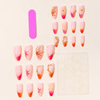Nail Extensions Handcrafted Floral Designs Easy Application