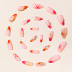 Nail Extensions Handcrafted Floral Designs Easy Application