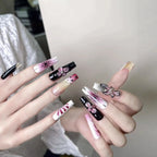 Nail Extensions Handcrafted Floral Durable Easy Apply