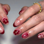 Nail Extensions Handcrafted Floral Self-Adhesive Non-Toxic