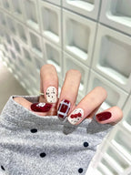 Nail Extensions Heart Pattern Comfort-Fit & Easy Application