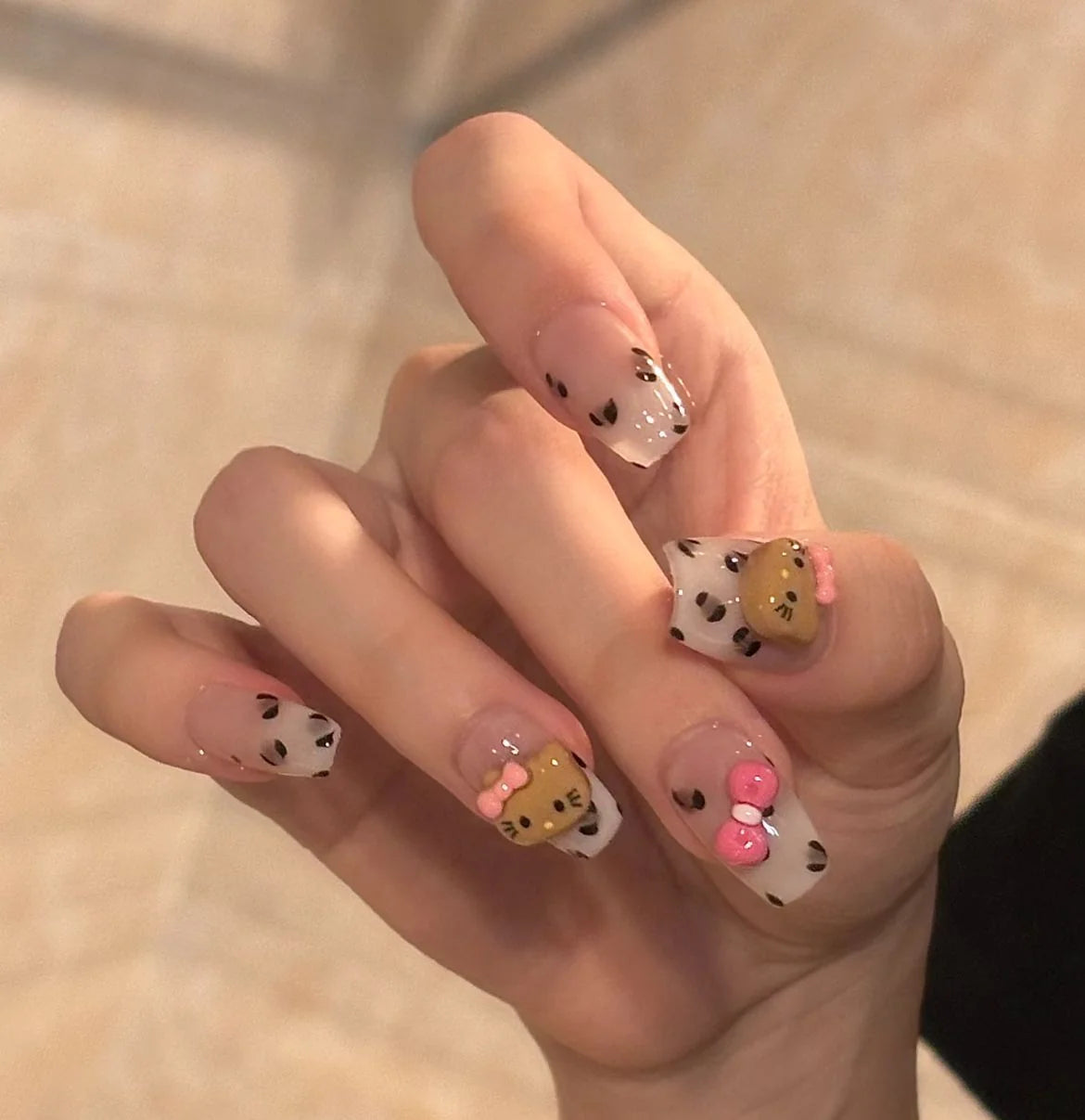 Nail Extensions Heart Pattern Comfort-Fit & Easy Application