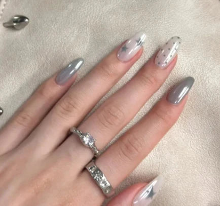 Nail Extensions Heart Pattern Comfort-Fit & Easy Application
