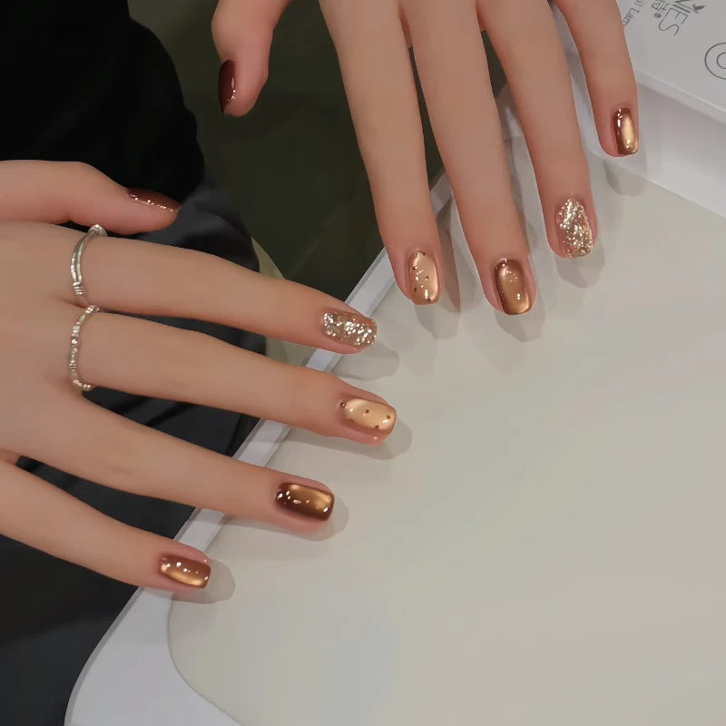 Nail Extensions Heart Pattern Comfort-Fit & Easy Application