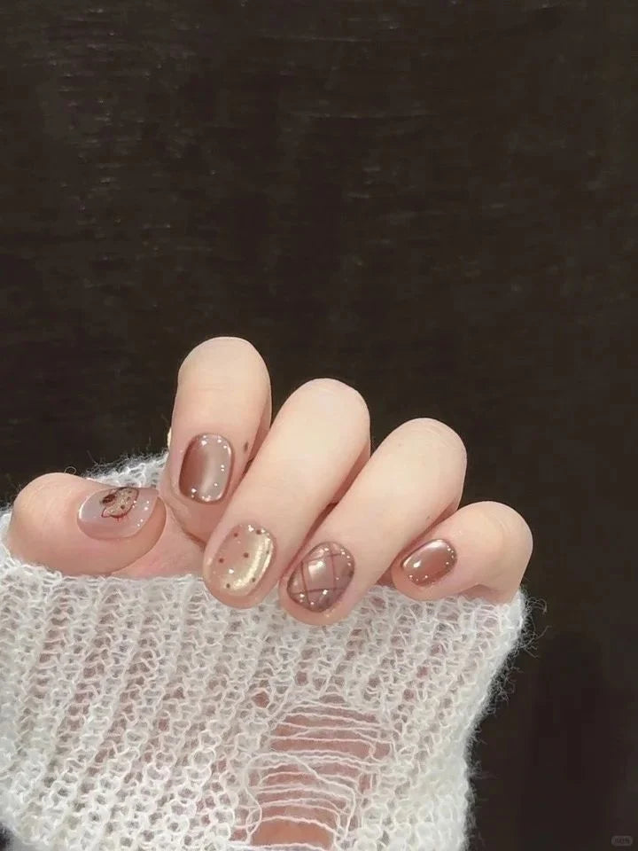 Nail Extensions Heart Pattern Comfort-Fit & Easy Application