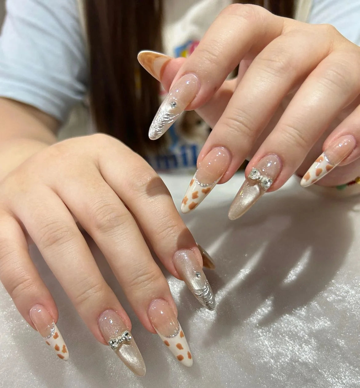 Nail Extensions Heart Pattern Comfort-Fit & Easy Application