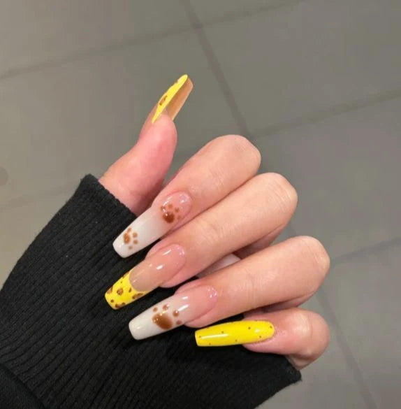 Nail Extensions Heart Pattern Comfort-Fit & Easy Application