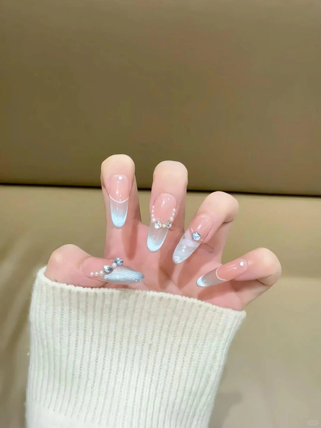 Nail Extensions Heart Pattern Comfort-Fit & Easy Application