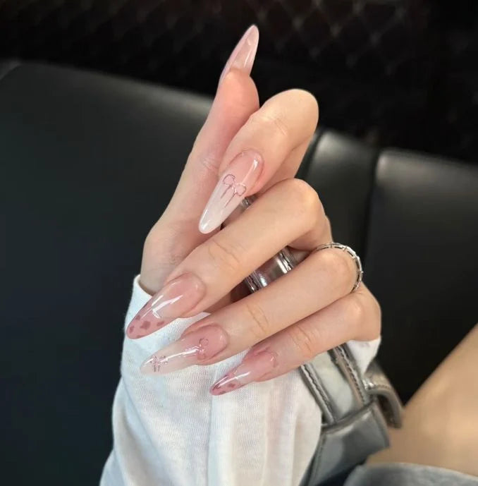 Nail Extensions Heart Pattern Comfort-Fit & Easy Application