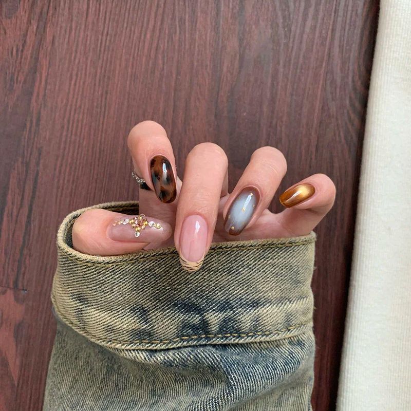 Nail Extensions Heart Pattern Comfort-Fit & Easy Application