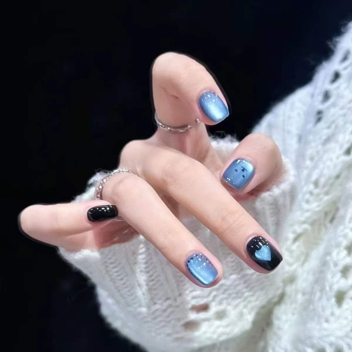 Nail Extensions Heart Pattern Comfort-Fit & Easy Application