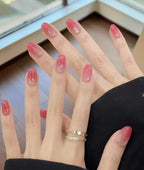 Nail Extensions Heart Pattern Comfort-Fit & Easy Application