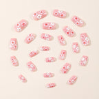 Nail Extensions Intricate Floral Acrylic Easy Application