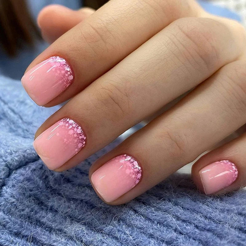 Nail Extensions Ombre Glitter Easy Apply & Lightweight