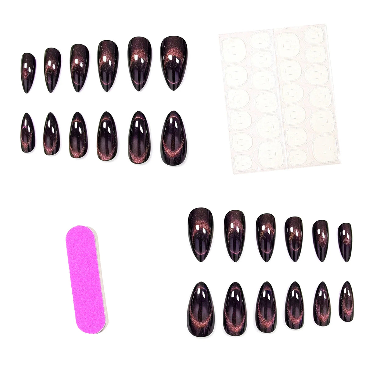 Nail Extensions Ombre Gradient Easy Application Set of 24