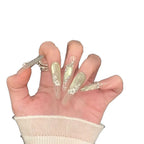 Nail Extensions Press-On Acrylic Floral Design