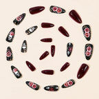 Nail Extensions Self-Adhesive Acrylic Gothic Floral & Skull