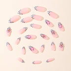 Nail Extensions Stiletto Floral Design Easy Apply