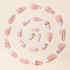 Nail Extensions Stiletto Floral Pre-Designed