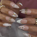 Nail Extensions Stiletto Floral Pre-Designed