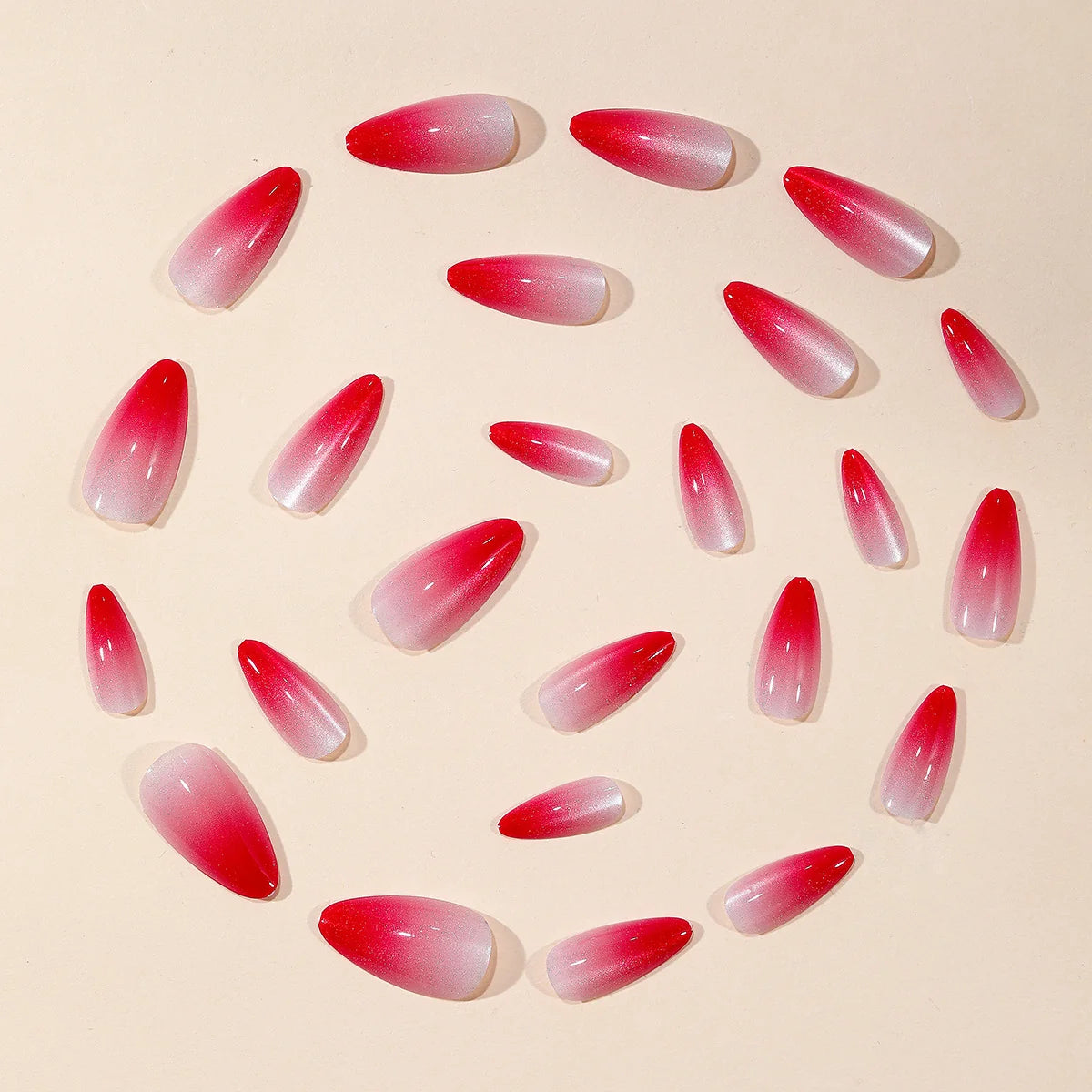 Nail Extensions Stiletto Ombre Gradient Easy Application