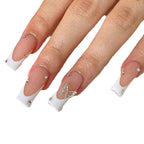 Nail Extensions Stiletto Rhinestone Accents Pre-Glued
