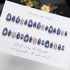 Nail Set Handcrafted 3D Floral Durable & Easy Application