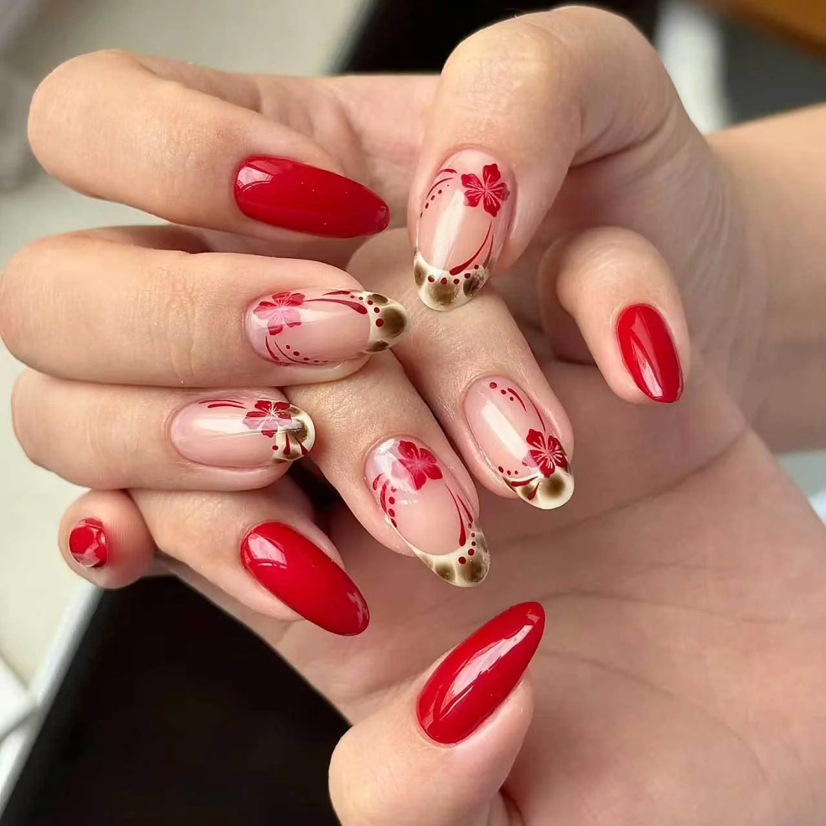 Nail Stickers Floral Peel & Stick Long Lasting Finish