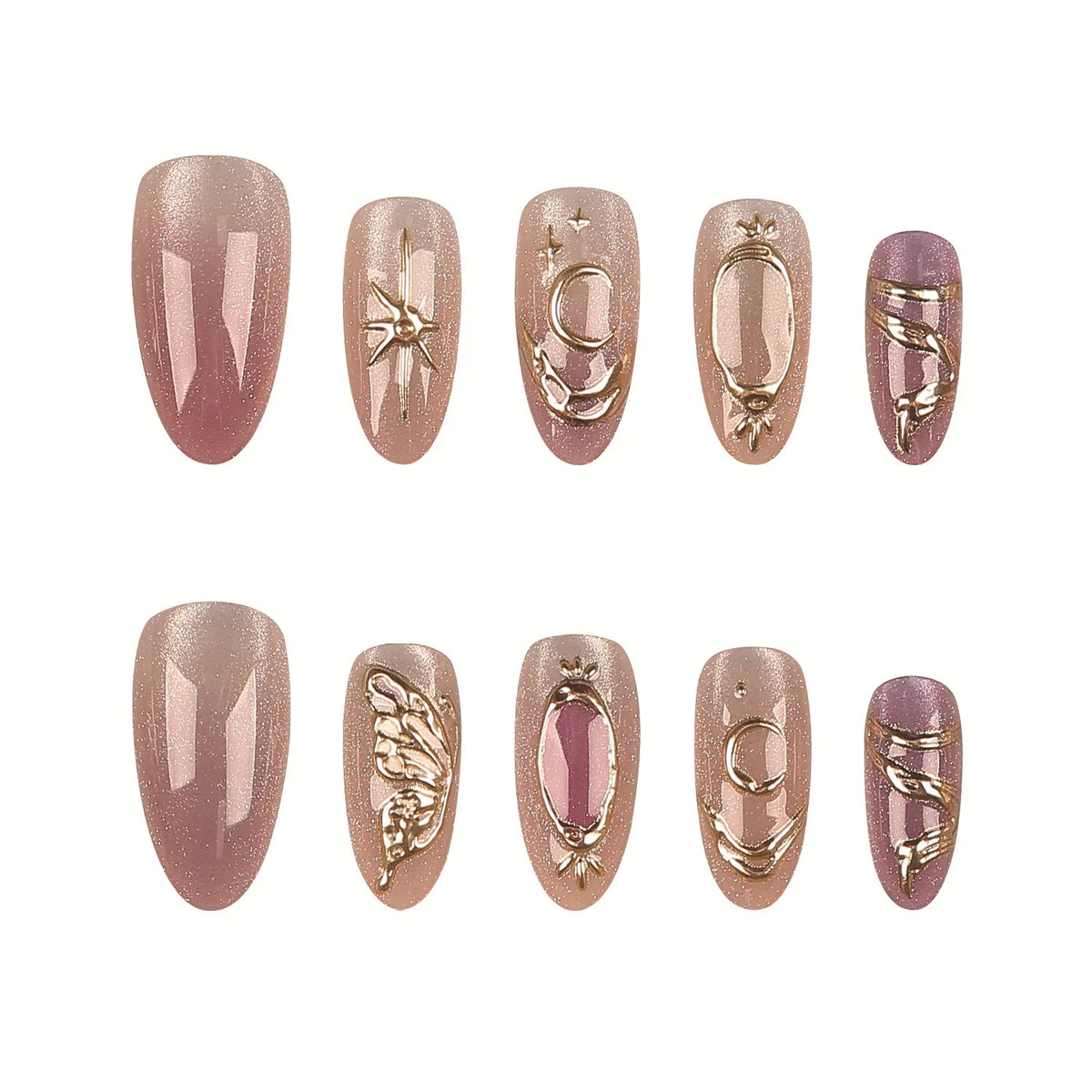 Nail Tip Set 30-Piece Decorative With Glue & File