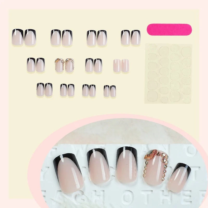 Nail Tips Durable Synthetic Contemporary Designs Easy Apply & Remove