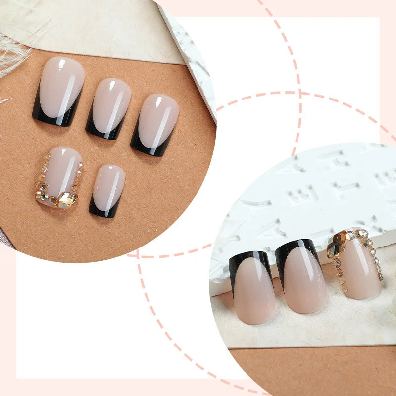 Nail Tips Durable Synthetic Contemporary Designs Easy Apply & Remove