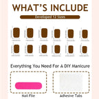 Nail Tips Durable Synthetic Contemporary Designs Easy Apply & Remove