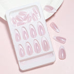 Nail Tips Self-Adhesive Natural Finish Set of 24