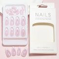 Nail Tips Self-Adhesive Natural Finish Set of 24
