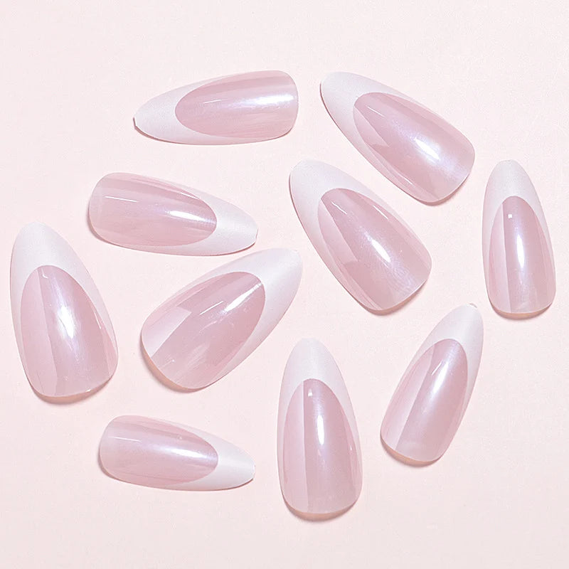 Nail Tips Self-Adhesive Natural Finish Set of 24