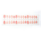 Nail Tips Set 30-Piece Floral Glue & File