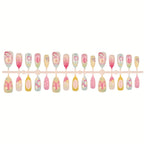 Nail Tips Set 30 Pieces Jelly Glue & File