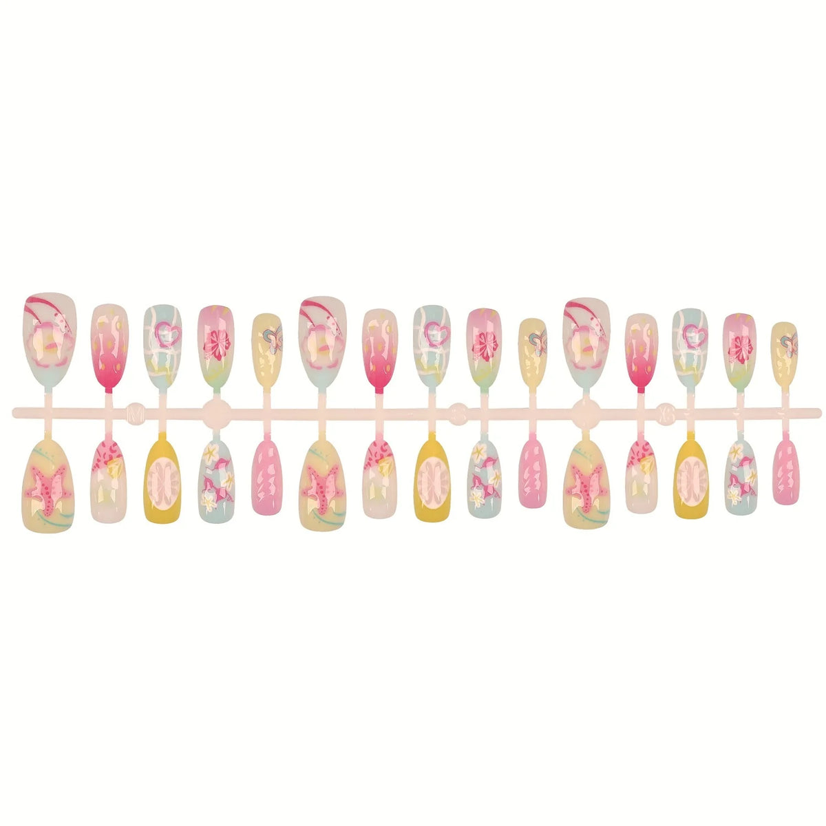 Nail Tips Set 30 Pieces Jelly Glue & File