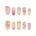 Nail Tips Set 30 Pieces Jelly Glue & File