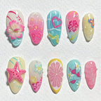 Nail Tips Set 30 Pieces Jelly Glue & File