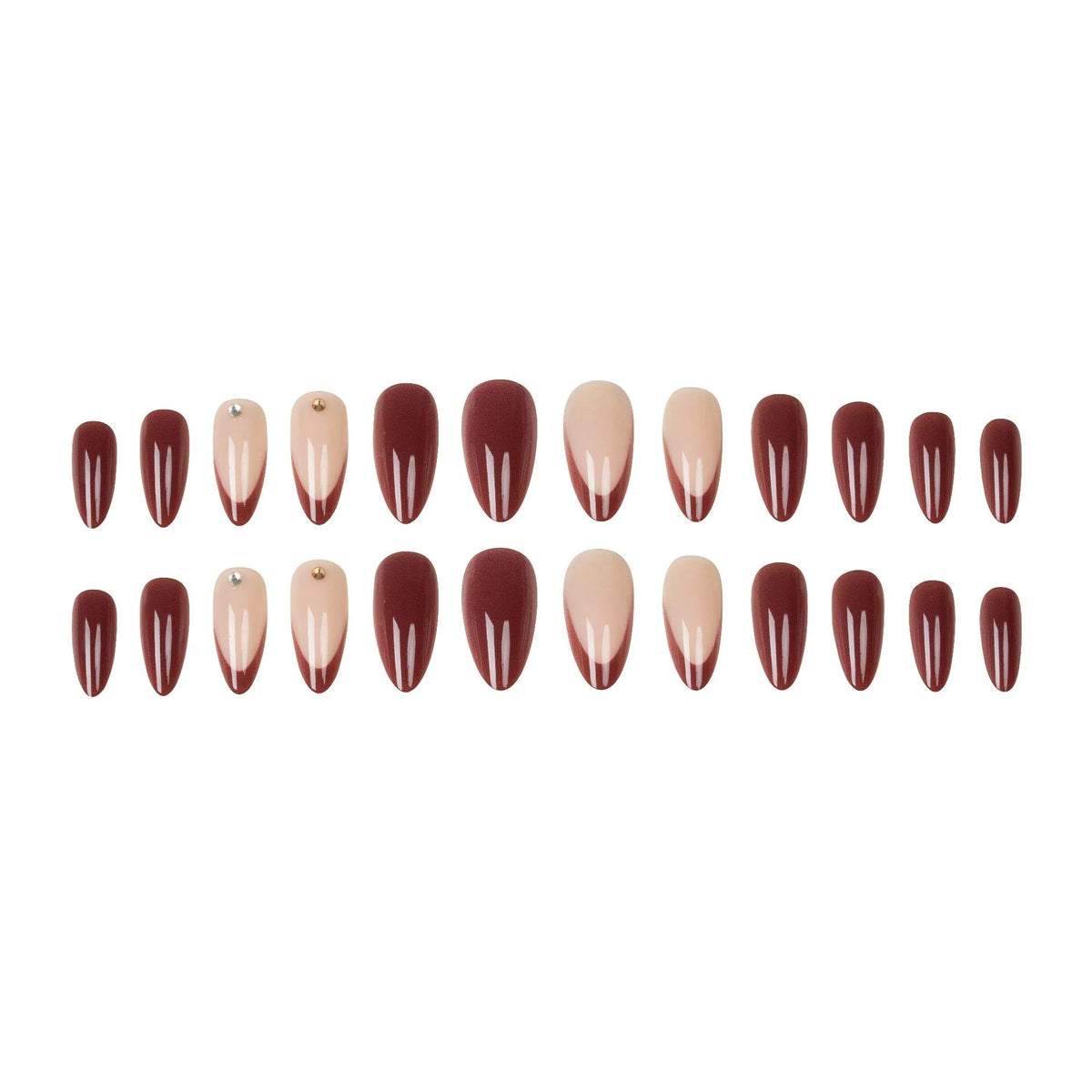 Nail Tips Stiletto Glossy Easy Application