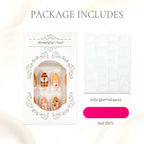 Nail Wraps Hand Drawn Designs With Glue & File