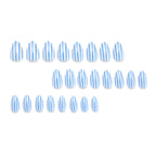 Nail Wraps Maritime Blue Stripes High-Gloss & Long-Lasting