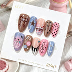 Nail Wraps Peel-And-Stick Includes Jelly Glue & Nail File