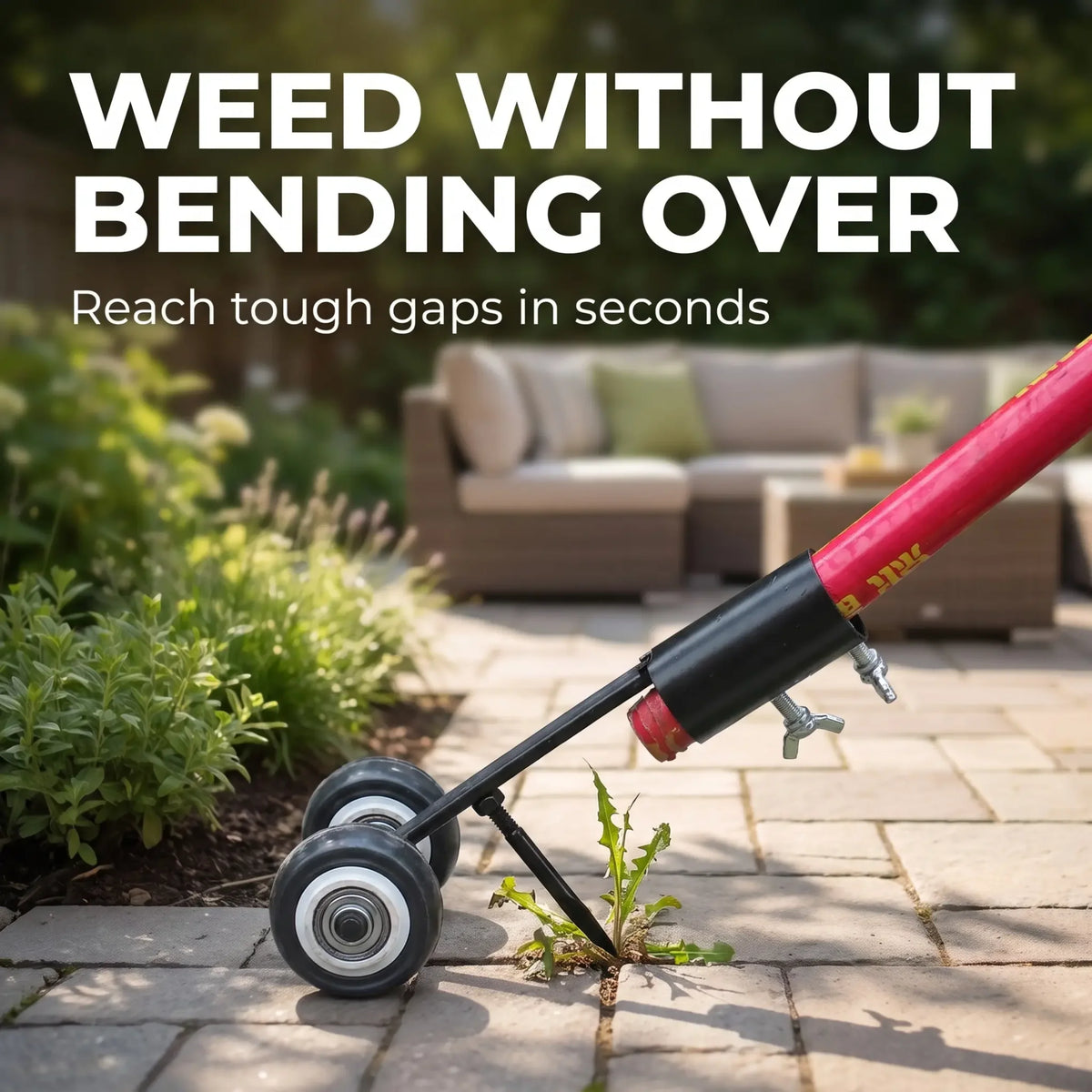 Narrow Joint Weeder Double-Hook Root-Removing