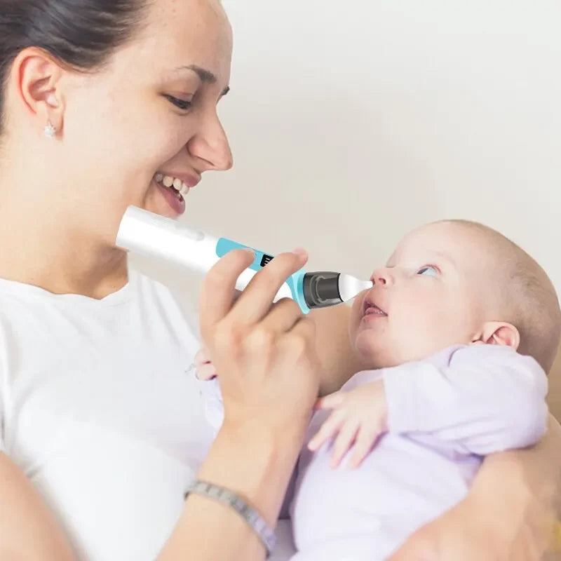 Nasal Aspirator Rechargeable USB-C Anti-Reflux BPA-Free Silicone Tips