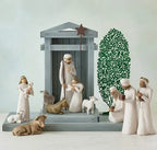 Nativity Set Handcrafted Reclaimed Wood Mantel Ready